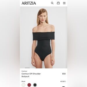 ARITZIA Contour Bodysuit in Black - BNWT